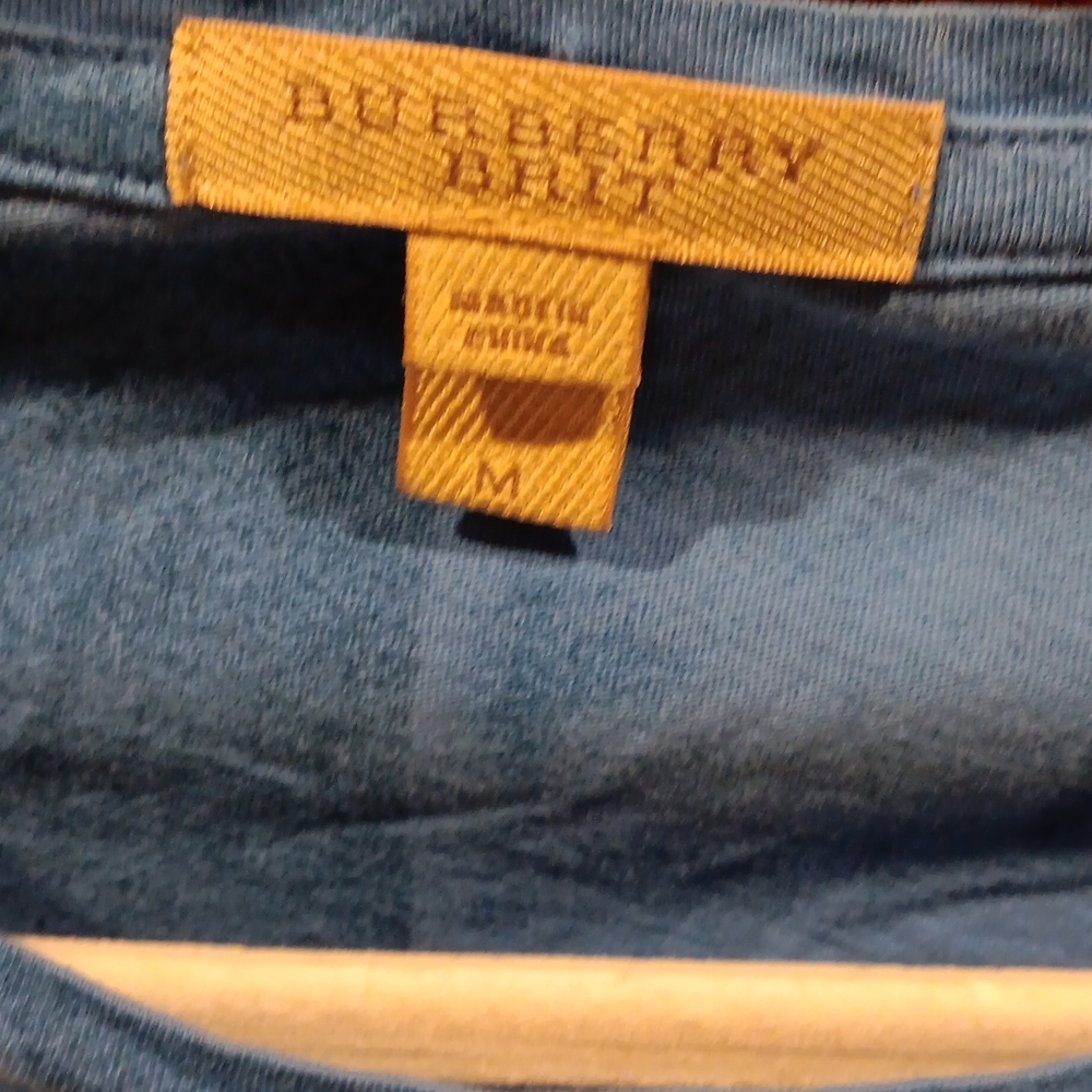 Blue burberry brit t-shirt